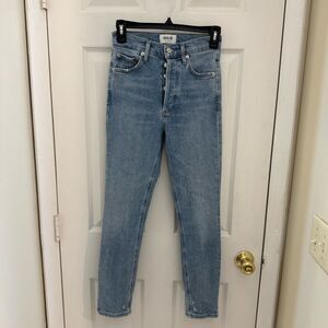 AGOLDE Women’s Nico Slim Jeans Size 23 Light Wash Skinny Button Fly